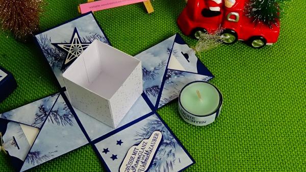 Explosionsbox- Geschenkbox zu Weihnachten / Geschenkbox / Verpackung für Geld / Geschenkbox zu Weihnachten/ Geldgeschenk